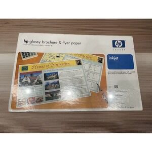 HP Brochure & Flyer Paper Glossy 11 x 17 44 lb 50 sheets- New